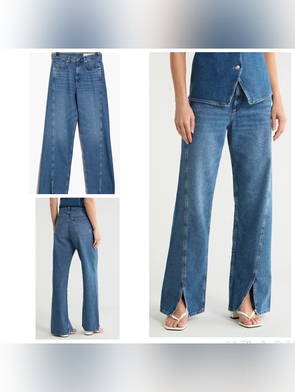 NWT 31 rag and bone $418 Lowry Shannon High Rise Split Soft Jean